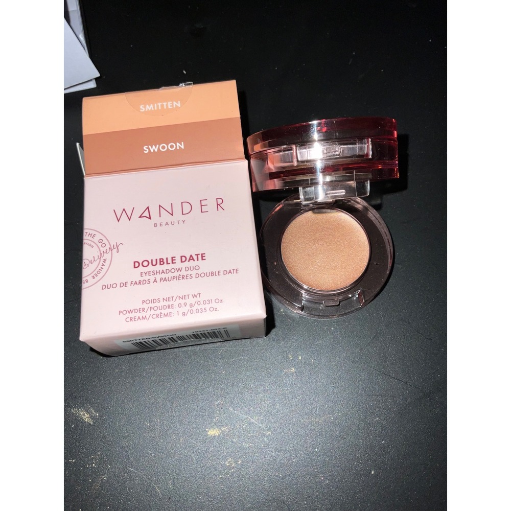 Wander Beauty Double Date Eyeshadow Duo Smitten Swoon Cream Powder Stack Shimmer